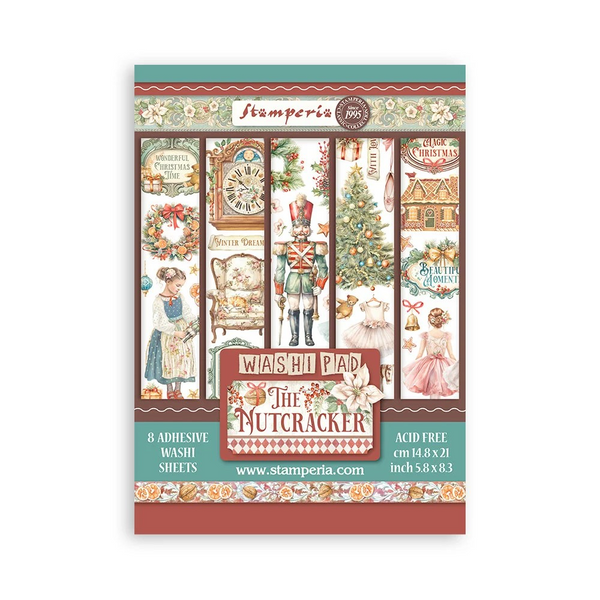 Stamperia,A5 Washi Pad 8/Pkg, The Nutcracker (SBW10)
