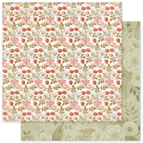 Paper Rose, 12X12 Double Sided Paper, Strawberry Friends Basics (34884)