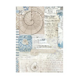 Stamperia, Assorted Mini Rice Paper Backgrounds A6 8/Sheets, Silent Sea (DFSAK6040)