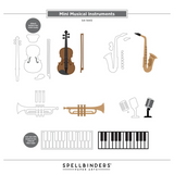 Spellbinders, Mini Musical Instruments Etched Dies by Bibi Cameron (S4-1445)