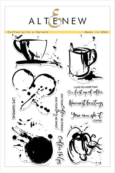 Altenew, Coffee with a Splash Stamp Set - Scrapbooking Fairies