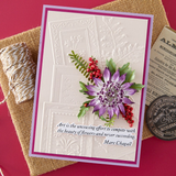 Spellbinders, 3D Embossing Folder, Ode to a Poet by Susan Tierney-Cockburn (E3D-168)