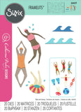 Sizzix Thinlits Die Set By Catherine Pooler 20/Pkg, Synchronized Swimmers #2 (666659)