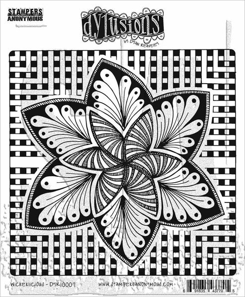 Dyan Reaveley's Dylusions Cling Stamp Collections 8.5"X7", Wickerlicious (DYR10007)
