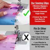 SINGER Fabric & Craft Clips W/Case, 24/Pkg (Assorted sizes)