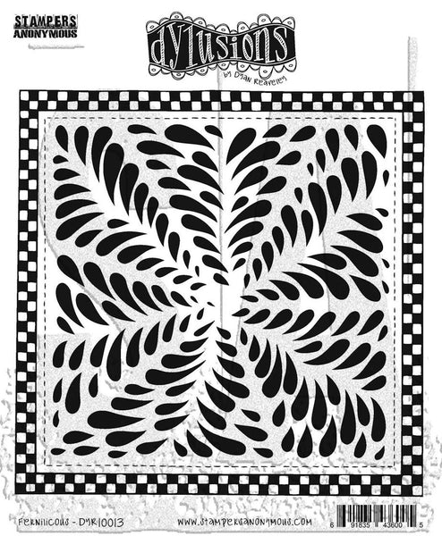 Dyan Reaveley's Dylusions Cling Stamp Collections 8.5"X7", Fernilicious (DYR10013)