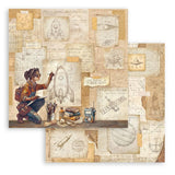 Stamperia Backgrounds Double-Sided Paper Pad 8"X8" 10/Pkg, A New Beginning (SBBS140)