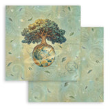 Stamperia Backgrounds Double-Sided Paper Pad 8"X8" 10/Pkg, A New Beginning (SBBS140)