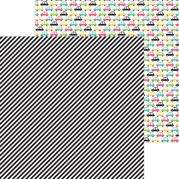Doodlebug Design, My Happy Place Collection, 12 x 12 Double Sided Paper, Homeward Bound (7378)