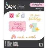 Sizzix Thinlits 23PK Die Set, Birthday Doodles (667130)