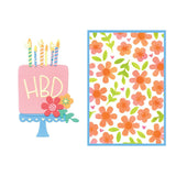 Sizzix Thinlits Die Set 15PK w/2PK Stencils Set by Catherine Pooler Designs, Let's Eat Cake! (667129)