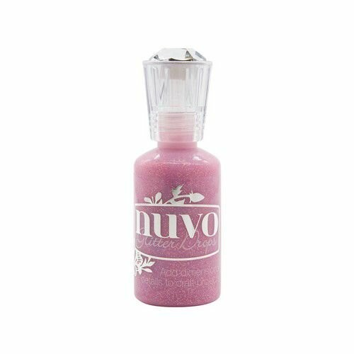 Nuvo Glitter Drops 1oz., Enchanting Pink
