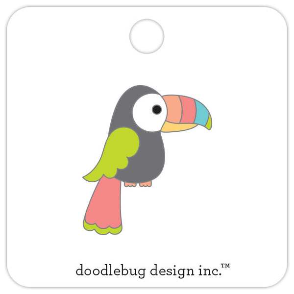 Doodlebug, Limited Edition Numbered Pin, Tiki Toucan (7763)