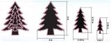 The Product Well, Feather Dekle Cutting Edge, Nested Die Set, Pine Trees