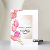 Penny Black Clear Stamps, 5"x6.5" Tulip Joy (31-206)