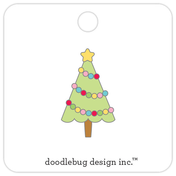 Doodlebug, Limited Edition Numbered Pin, Tiny Tree (7918)