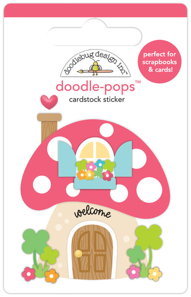 Doodlebug Design, Doodle-Pop 3D Stickers, Gnome Sweet Home