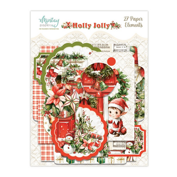 Mintay Papers, Paper Elements, Holly Jolly