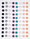 Craft Consortium, Belle Fleur Premium Collection, Adhesive Enamel Dots (CCADOT019)