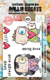 AALL & Create, #932, Love Wins, A7 Clear Stamp, Designed by Janet Klein