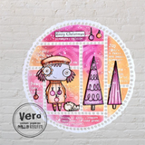 AALL & Create, 6"x6"Stencil, #237, Twirl Pop, Designed by Autour De Mwa & Co.