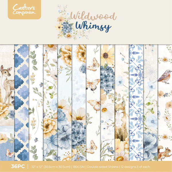 Crafter's Companion, 12"x12" Paper Pad, Wildwood Whimsy