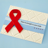 Spellbinders, Awareness Ribbon and Sentiments Stamp & Die Set by Sheri Ballantyne (SDS-216)