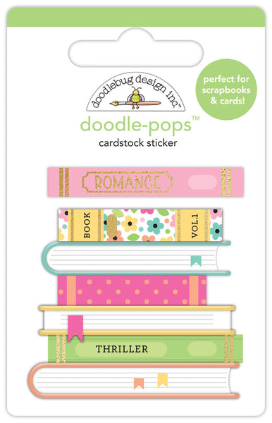 Doodlebug Design,  Doodle-Pops 3D Stickers, Book Club, Hello Again (8169)
