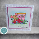 Craft Consortium, Strawberry Tea, Clear Stamps, So Sweet (CCLSTMP004)