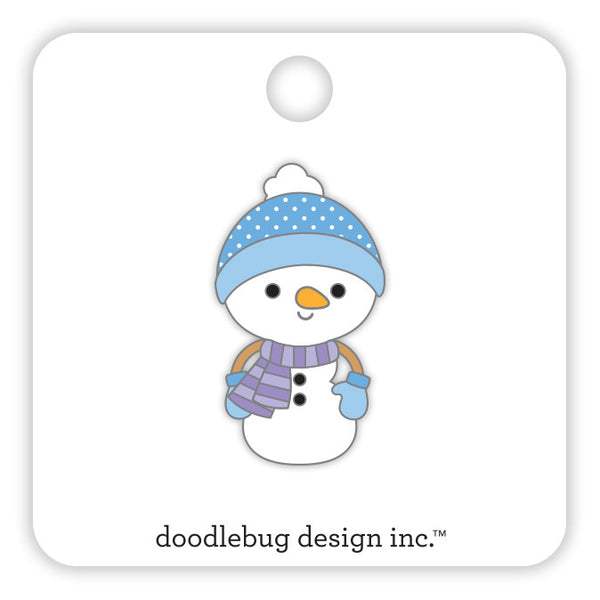 Doodlebug, Limited Edition Numbered Pin, Snow Man (8360)