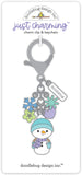 Doodlebug Just Charming Charm Clip & Keychain, Snow Much Fun