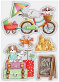 Craft Consortium, Sunday Paws, Clear Stamp, Sand Castle (CCSTMP066)