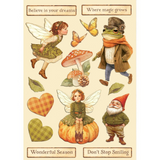 Stamperia, Colored Wooden Shapes A5, Whispering Woods (KLSP188)
