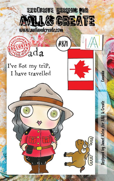 AALL & Create, #871, Canada, Clear Stamps, Designed by Janet Klein