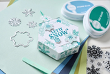 Sizzix, Clear Stamps Set 12PK & Framelits Die Set 15PK Combo, White Christmas #2 by Catherine Pooler (666724 & 666725))