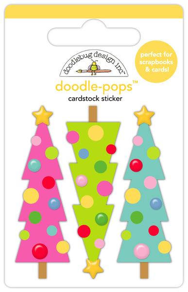 Doodlebug Design, Doodle-pops 3D Cardstock Sticker, Merry & Bright
