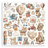 Stamperia, Double-Sided Paper Pad 8"X8" 6/Pkg, Baby (SBBMS001)