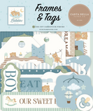 Carta Bella, Tags & Frames Ephemera, Little Lullabies, Baby Boy (CBLUB485025)
