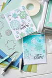 Sizzix, Clear Stamps Set 12PK & Framelits Die Set 15PK Combo, White Christmas #2 by Catherine Pooler (666724 & 666725))