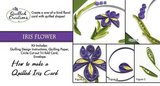 Quilled Creations, Quilling Kit, Quill-A-Card, Iris Flower (#427)