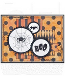 Tim Holtz Cling Stamps 7"X8.5", Spooky Scribbles (CMS349)