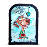 AALL & Create, #TP-1493, Merry Woofmas, A6 Clear Stamp, Designed by Autour De Mwa & Co.