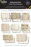 Arden Creative Studio, Ephemera Pack, Vintage Makers Bookmakers