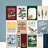Carta Bella, Gone Fishing, Double-Sided Cardstock 12"X12", 3x4 Journaling Cards