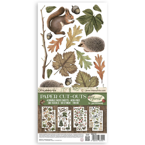 Stamperia, Paper Cut-Outs, Forest (SBBCT02)