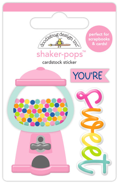 Doodlebug Design, Shaker-Pops 3D Stickers, You're Sweet (9128)