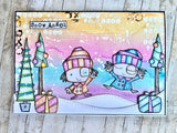 AALL And Create, #943, A7 Photopolymer Clear Stamp Set by Janet Klein, Snow Angel