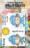 AALL And Create, #943, A7 Photopolymer Clear Stamp Set by Janet Klein, Snow Angel