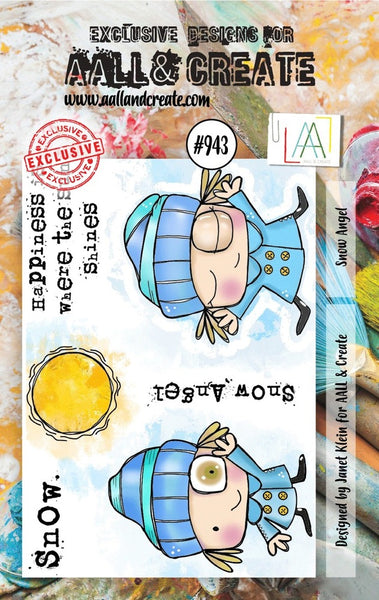 AALL And Create, #943, A7 Photopolymer Clear Stamp Set by Janet Klein, Snow Angel