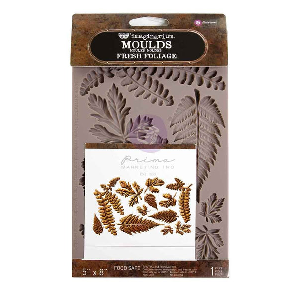 Prima Marketing, Finnabair Decor Moulds 5"x8"x8mm, Fresh Foliage (951382)